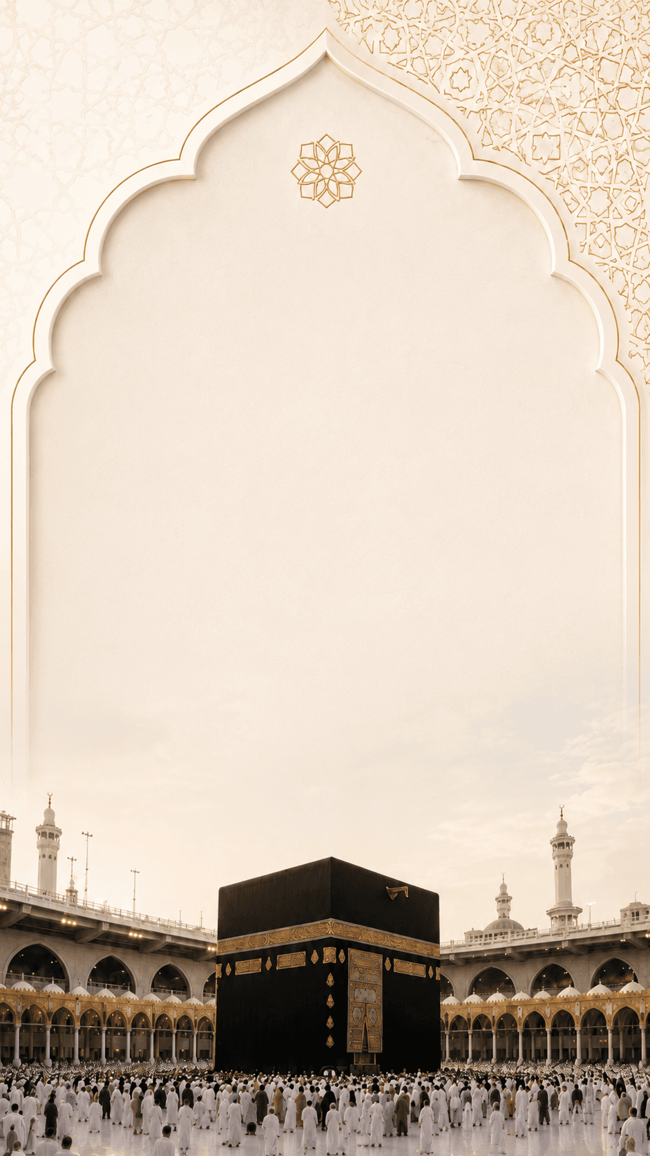 Pilger vor der Kaaba in der Heiligen Moschee in Makkah